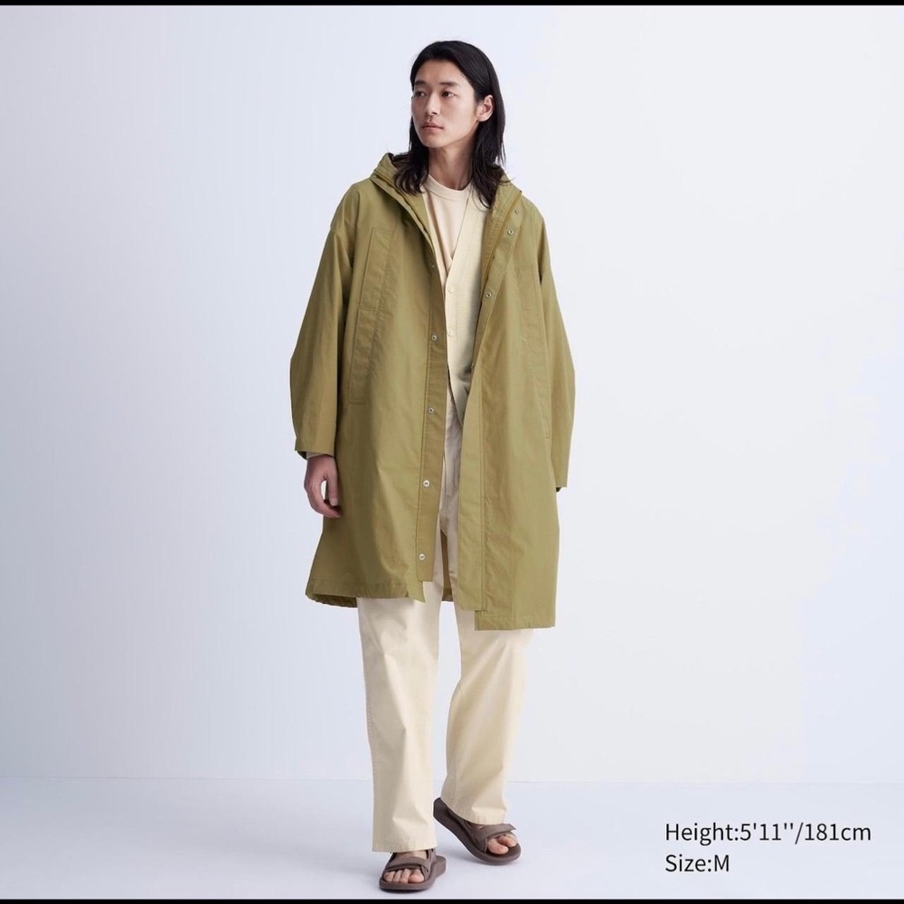 NWOT  UNIQLO U x LEMAIRE Utility Hooded Coat Khaki